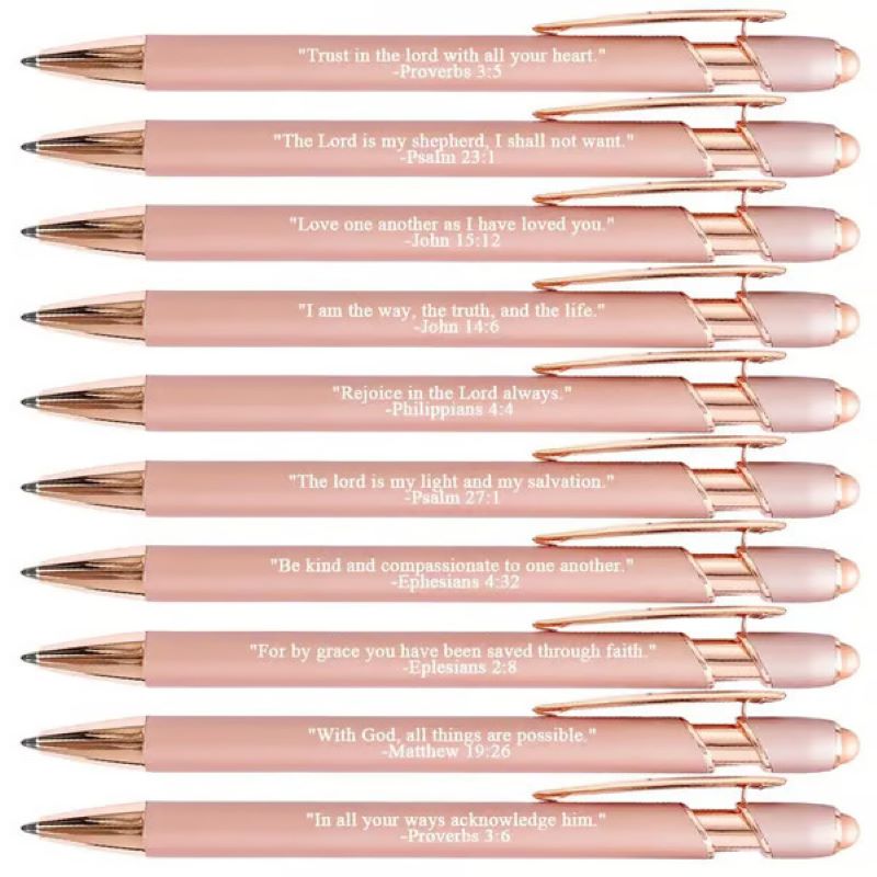 ️Premium Comfort Bible Verse Pens – 10 pcs