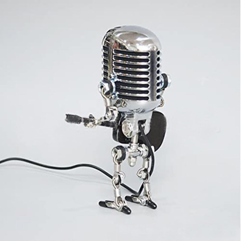 Retro Microphone Robot