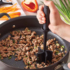 Multifunctional heat-resistant meat masher