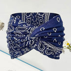 Vintage Style Wide Tie-Dye Hairband