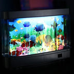 Virtual Ocean Desk Fish Tank with LED Night Light
