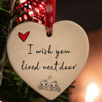 Christmas Heart Hanging Ornament