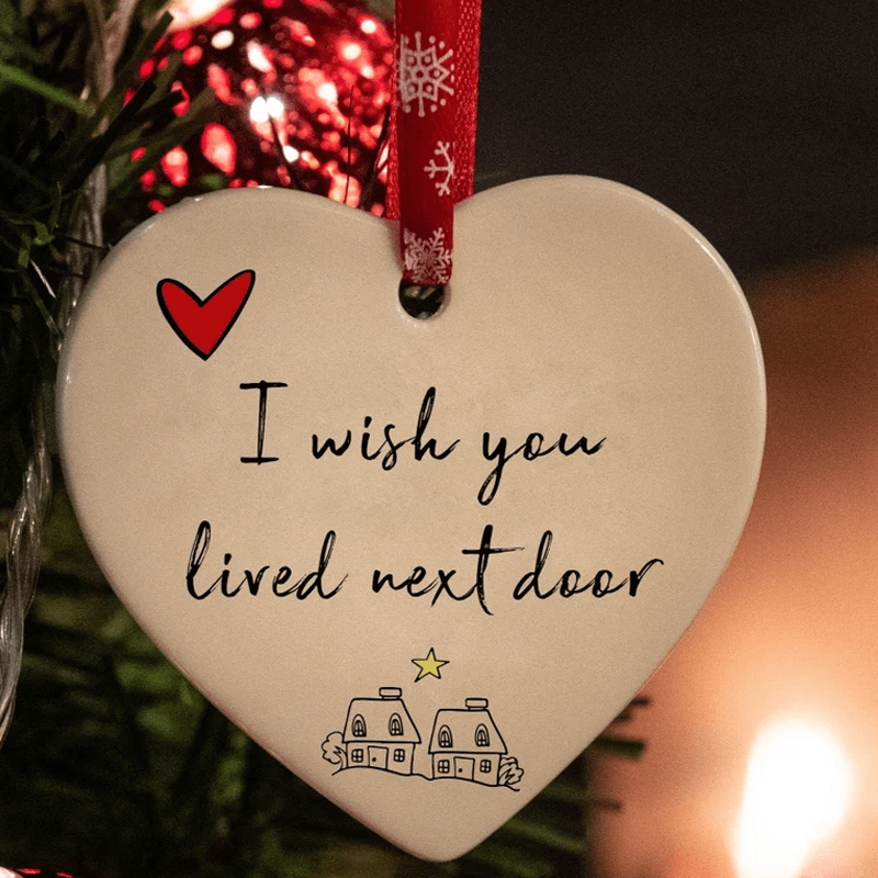 Christmas Heart Hanging Ornament