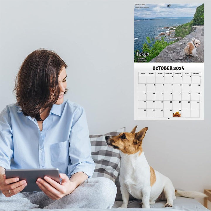 Funniest Calendar-Dogs Pooping in Beautiful Places | "Artistic Expression" of Furry Friends