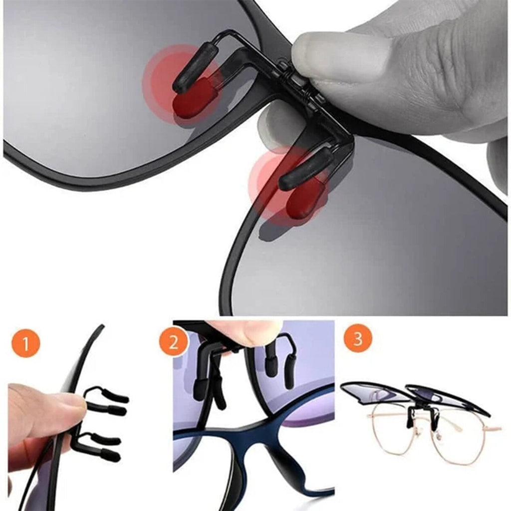 Clip-on sunglasses