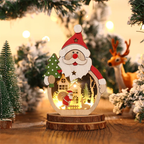 LED Christmas Wooden Ornaments Lighting