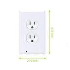 Outlet wall plate with LED night lights