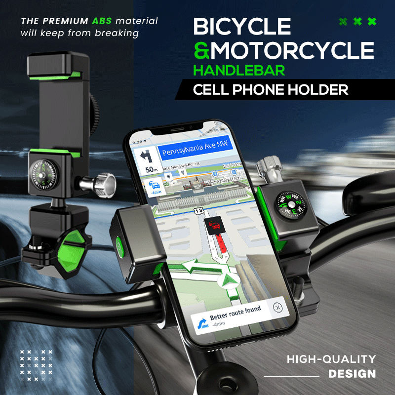 Cycling Illuminated Compass Phone Holder