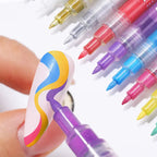 12-color ultra-thin curved nail pencil