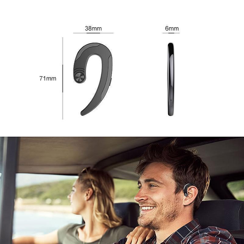 Bluetooth Bone Conduction Headphones with 5-Hour Playback and CVC6.0 Noise Cancellation