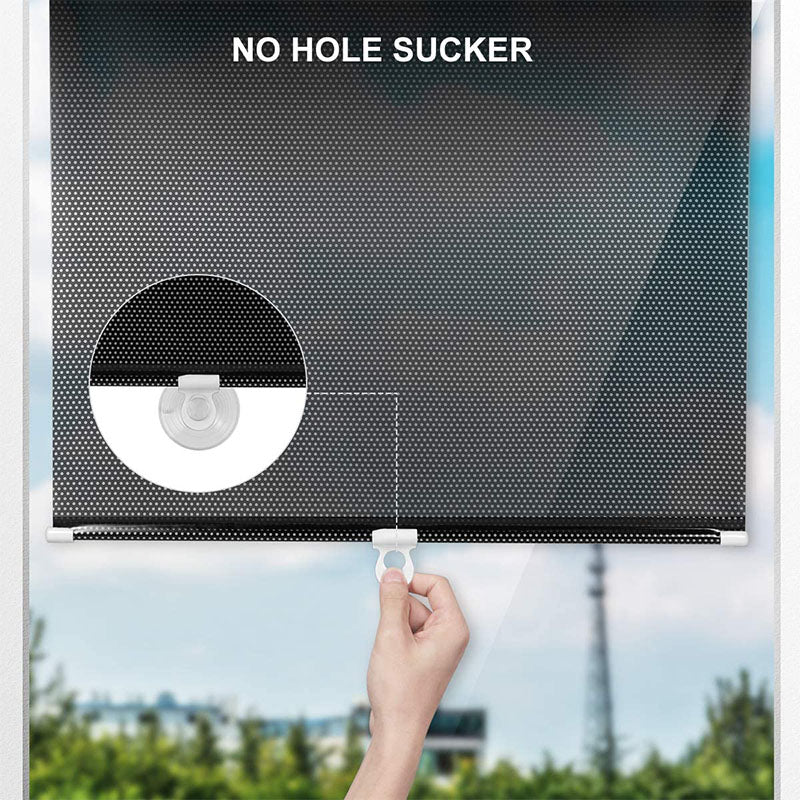 Piercing-free suction cup sunshade