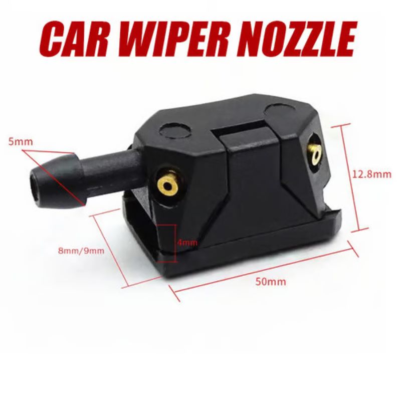 Four-hole car wiper nozzle