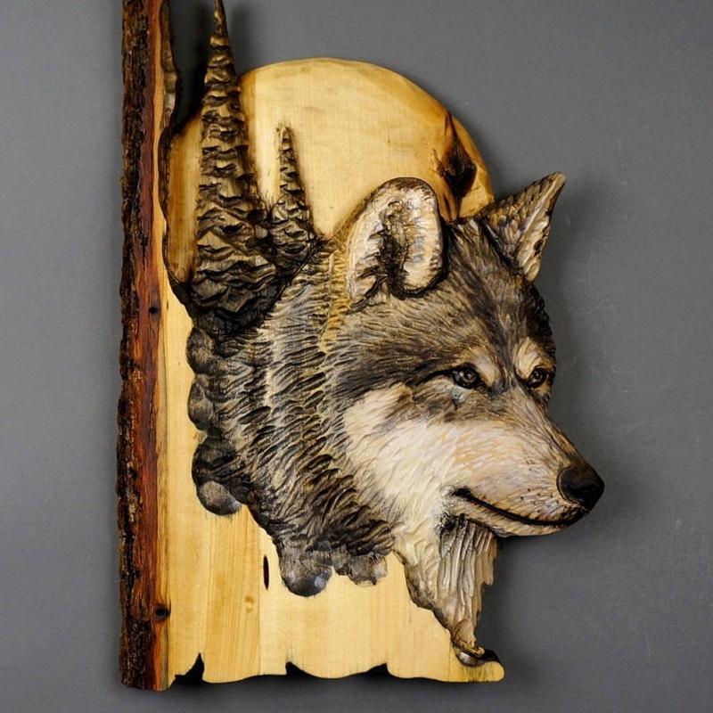 Animal Carving Craft Wall Decoration