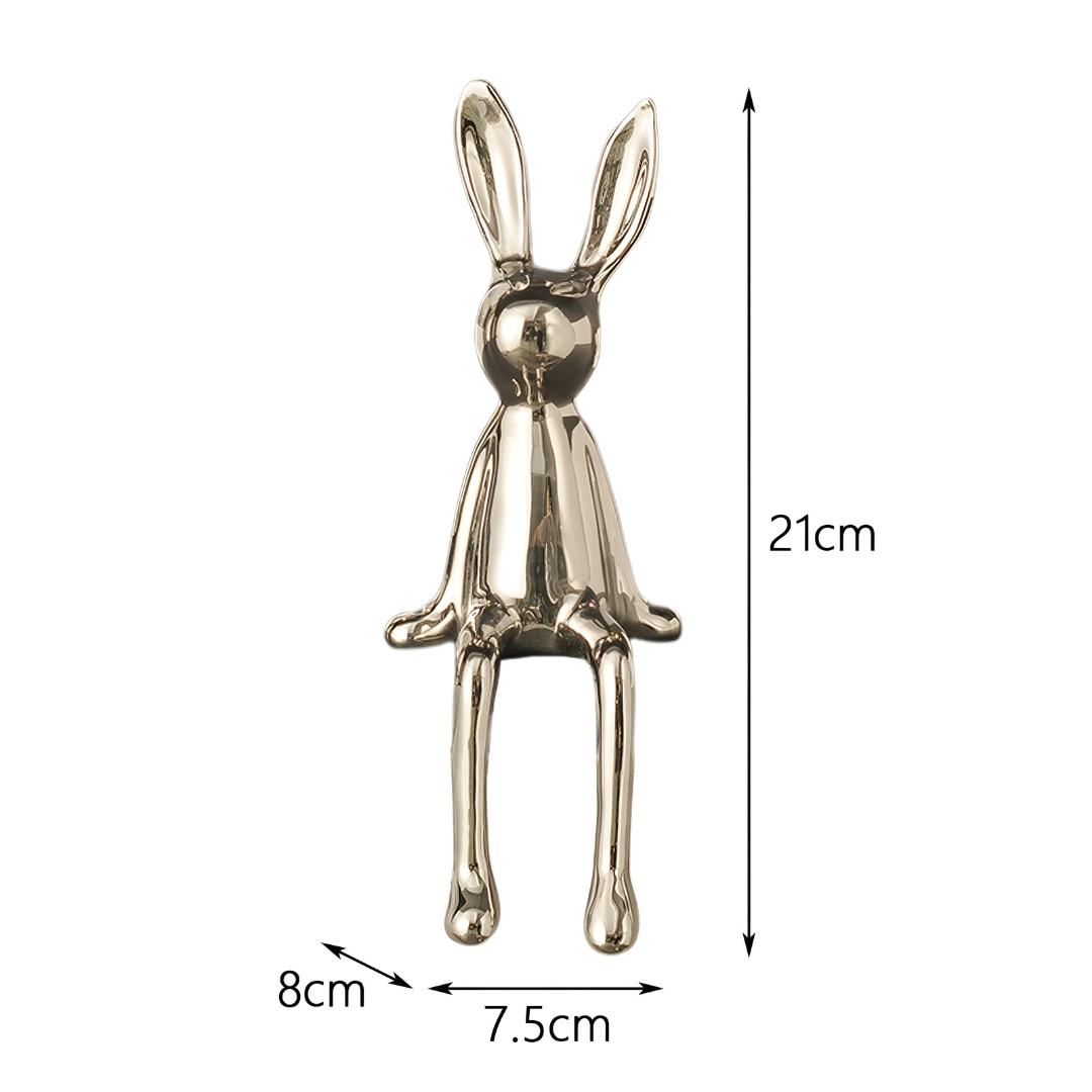 Shiny Ceramic Rabbit Figurine