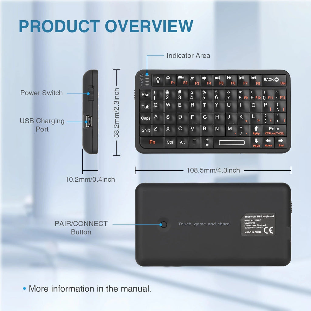 2in1 Wireless Freedom Air Keyboard