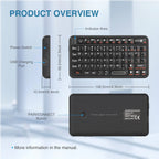 2in1 Wireless Freedom Air Keyboard