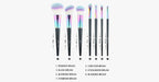 Black Mermaid Rainbow Feather Set