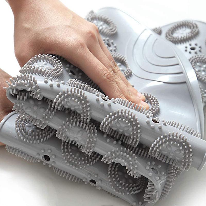 Round non-slip shower mat