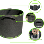 Planting bag made of nonwoven fabric – Robust garden container with handles for plants