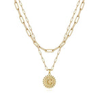Golden Initial Necklaces for Women