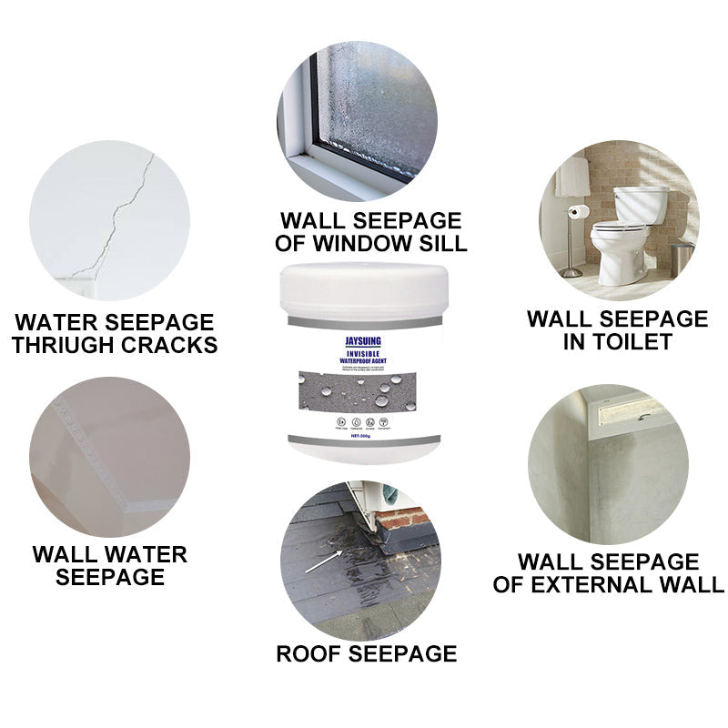 Transparent waterproof coating agent