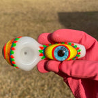 Tobacco pipe in eye shape
