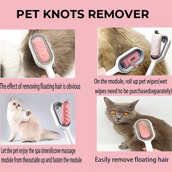 Hair removal comb with water tank