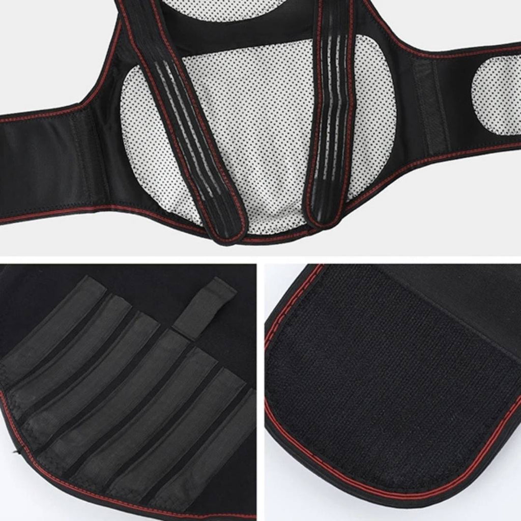 Self-Heating Back Support Brace | Adjustable Heated Posture Corrector for Back Pain Relief & Improved Posture