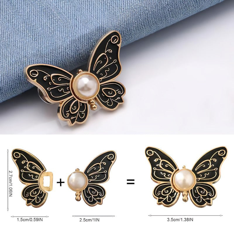 4-Pack Detachable Butterfly Buttons