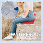 Foldable seating mat for outdoor use