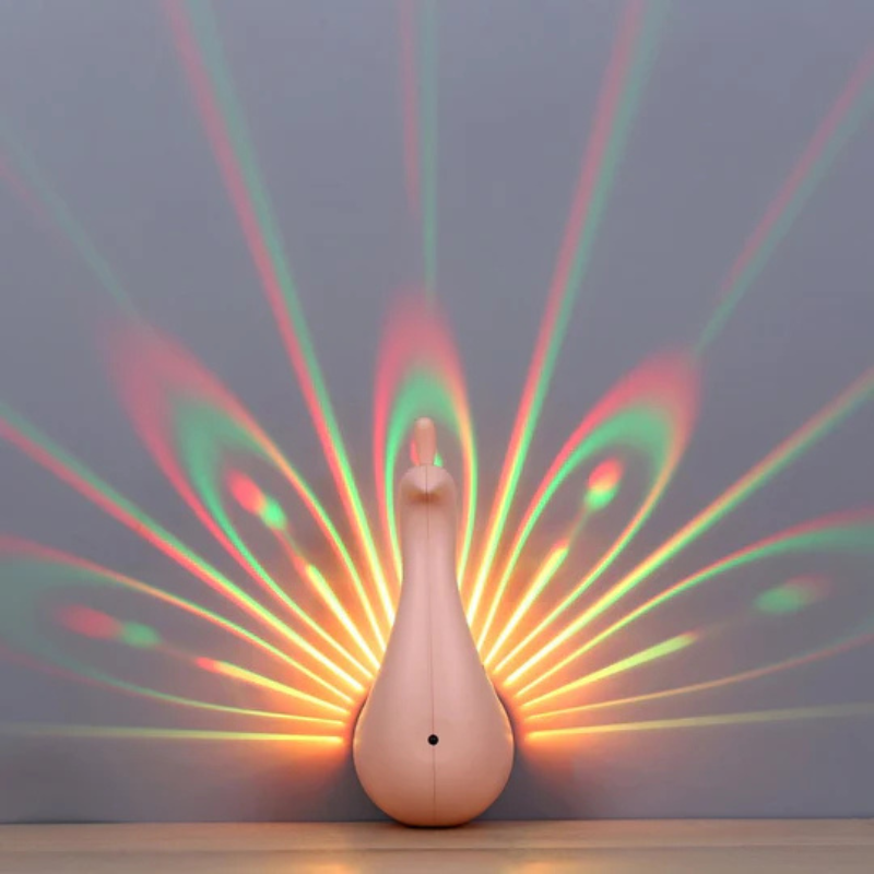 Decorative lamp with remote control and color effects