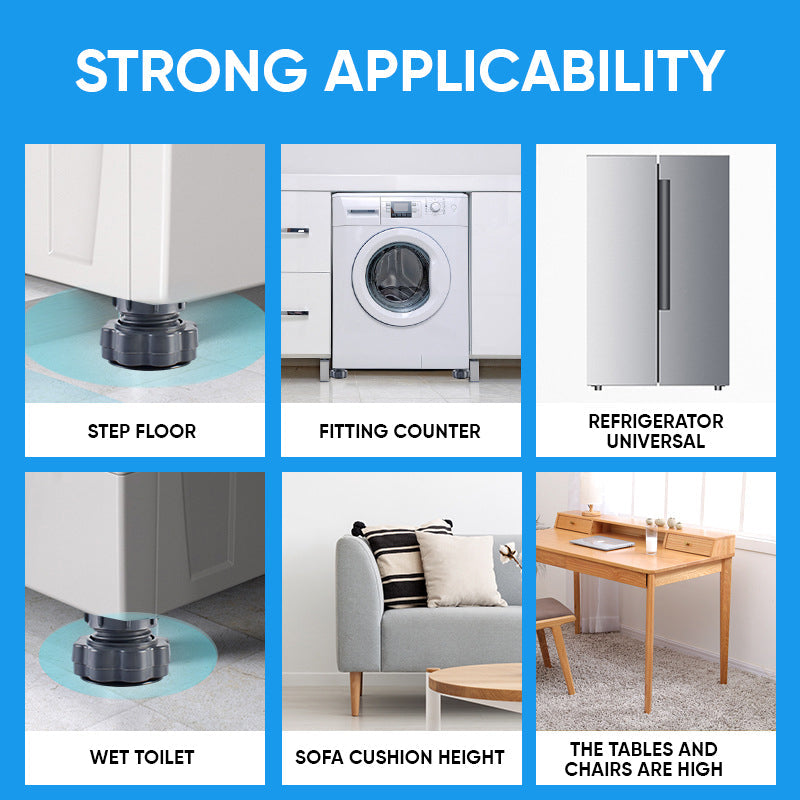4 Piece Adjustable Height Washing Machine Support