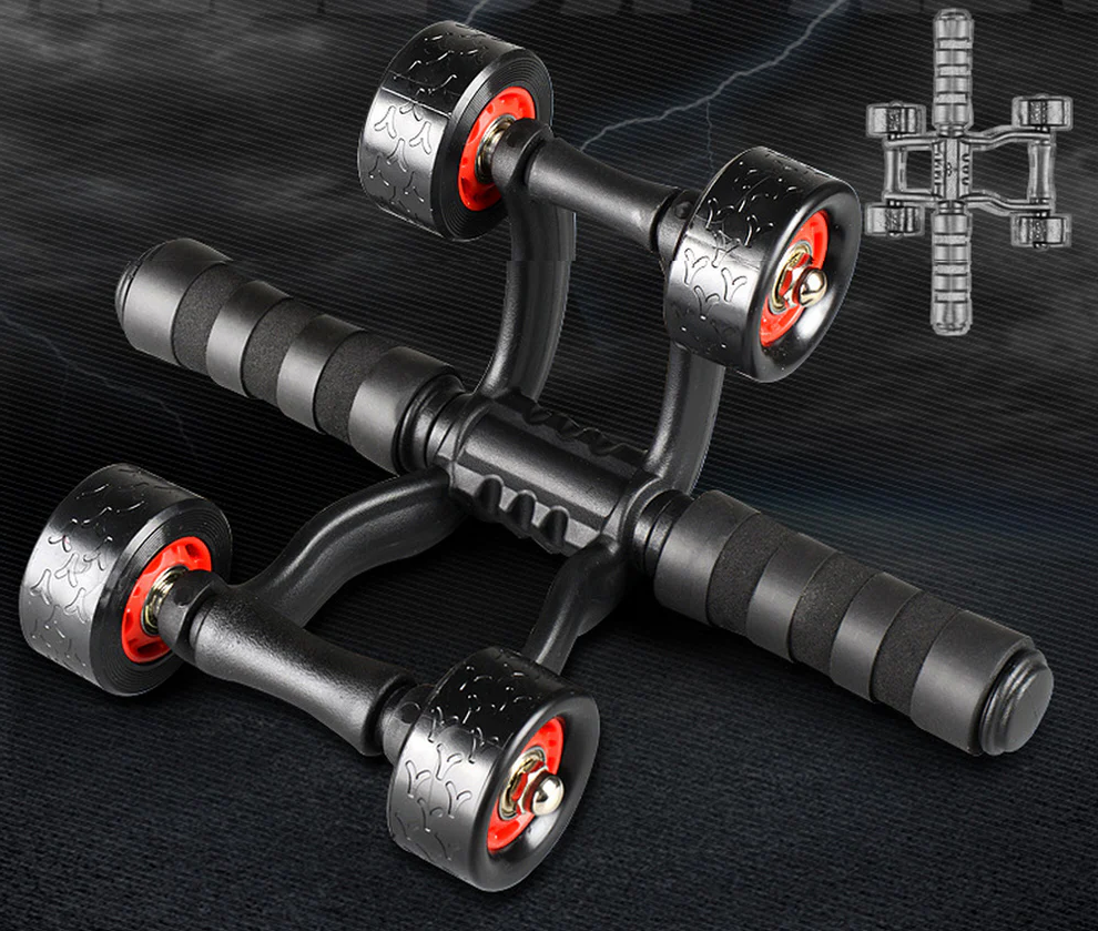Triple Abdominal Roller Workout