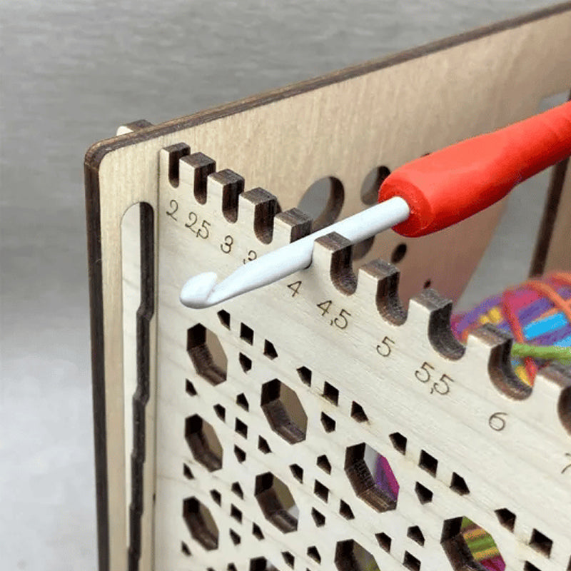 All-in-one Wood Yarn Bowl - Multifunctional Knitting Tool