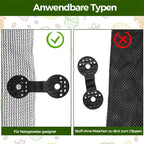 PLASTIC CLIPS FOR PROTECTIVE CLOTH