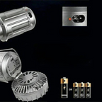 Foldable Light with Built-in Fan and USB Rechargeable Power