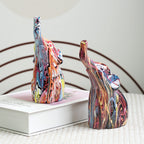 Graffiti Elephant Resin Figurine