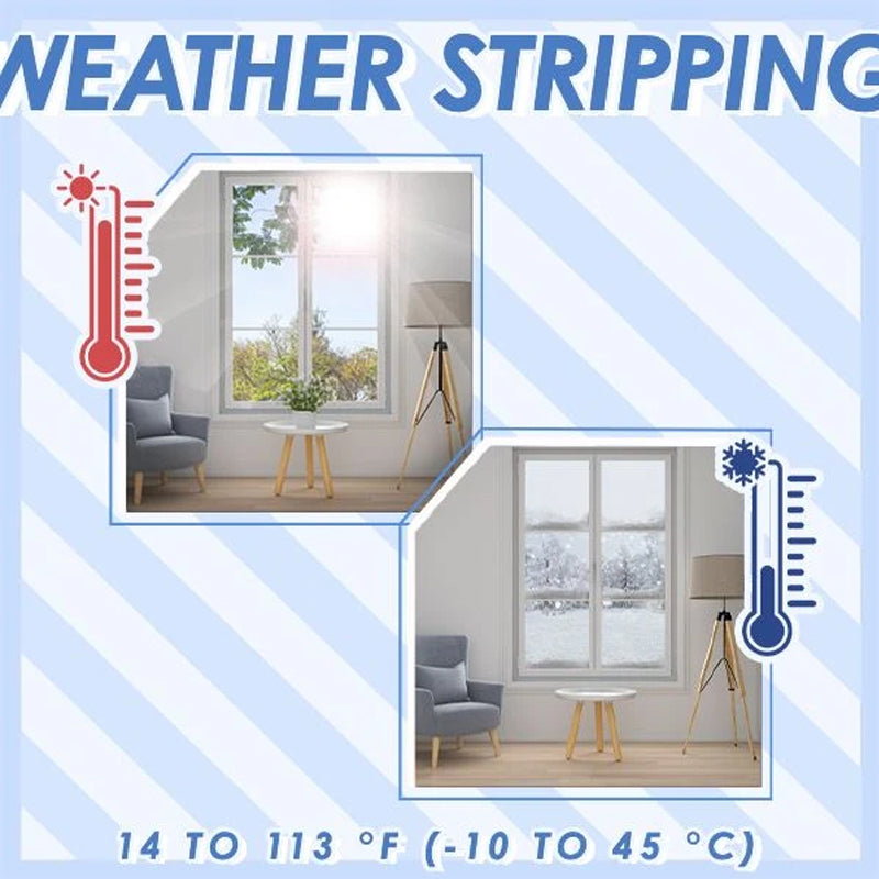 Self-adhesive weatherproof sealing strip