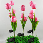 Solar Tulip Lawn Light Outdoor Garden LED Tulip Flower Light Ground Stake Landscape Light