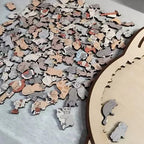 135-Piece Wooden Cat Puzzle