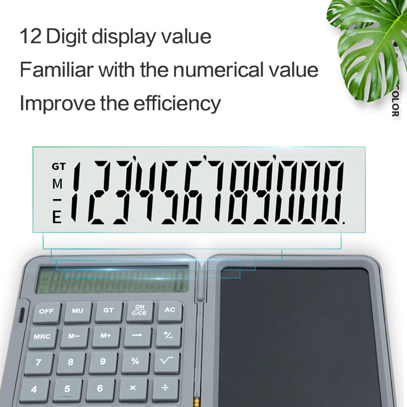Folding Handwritten Calculator
