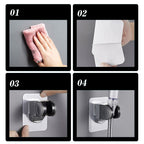 Self-adhesive shower head holder