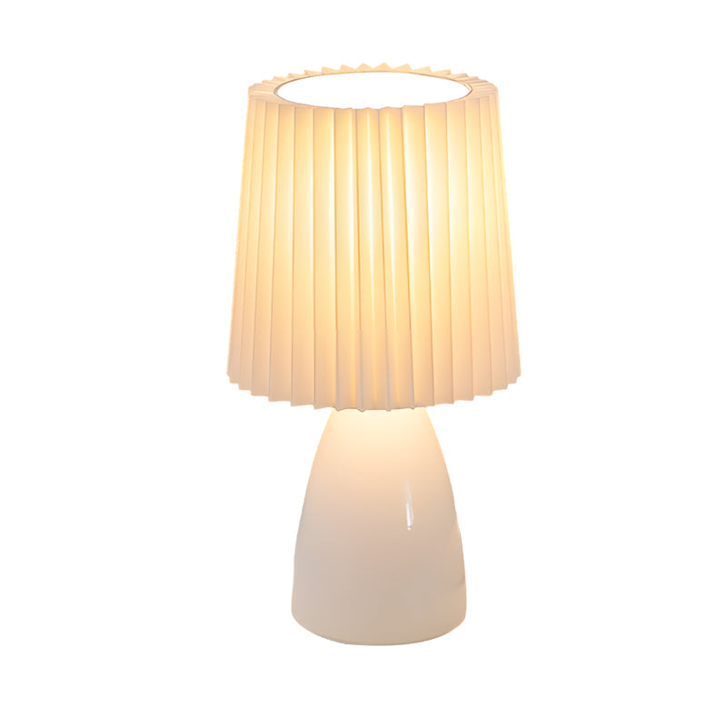 Dimmable Desk Lamp | Glass Base with USB Port for Adjustable Lighting in Home Office or Study | Pink Shade Lamp