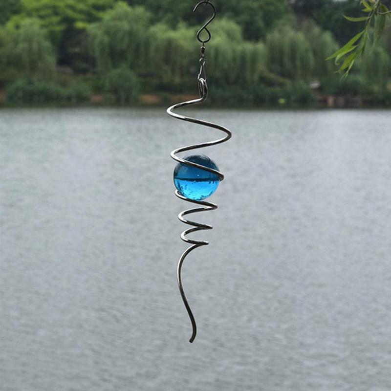 Spiral Crystal Ball Pendant