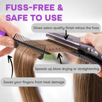 Hair straightening comb