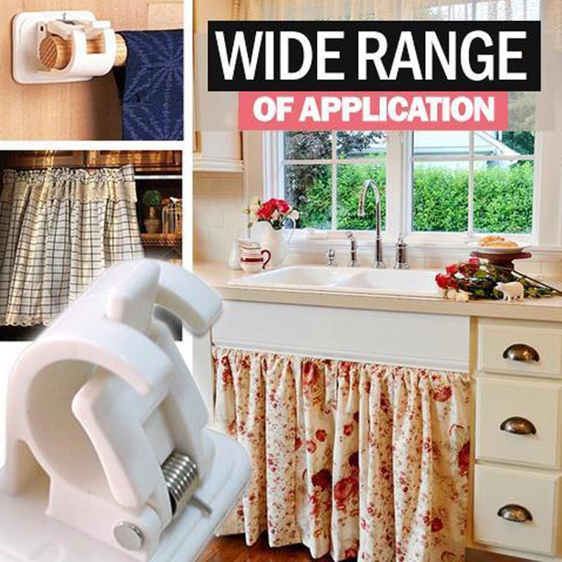 Nail-free adjustable rod holder