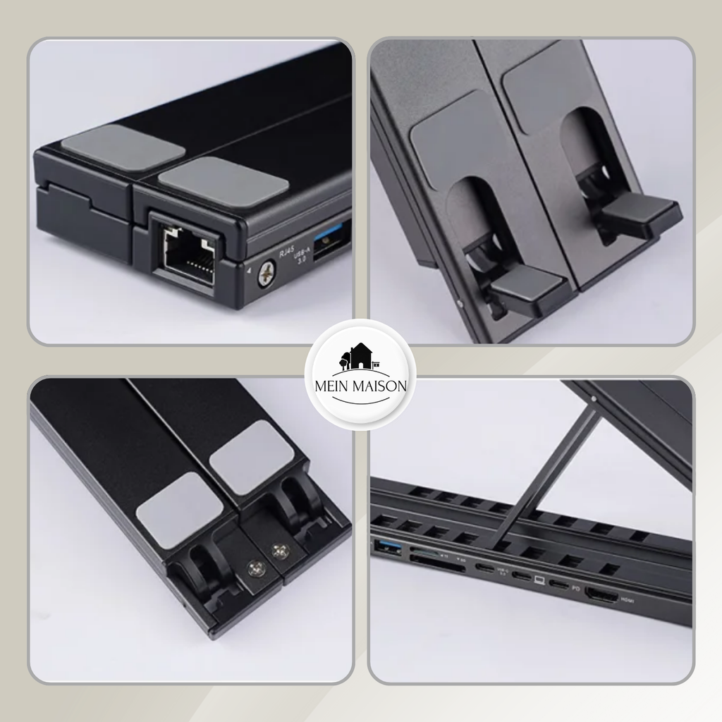 ProDock Stand – 8-in-1 Laptop Riser and Hub combined!