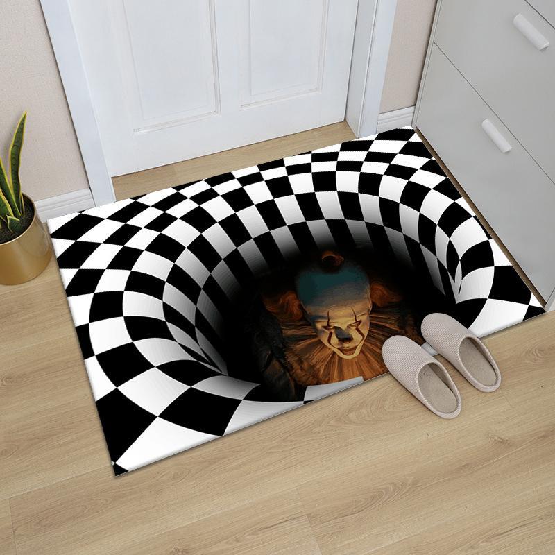 (Halloween Promotion) Clown Trap Visibility Rug for Halloween