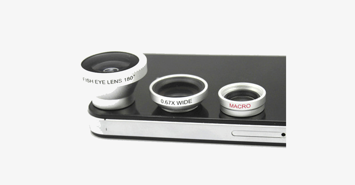 3-piece camera lens attachment set for smartphones – Take better pictures!