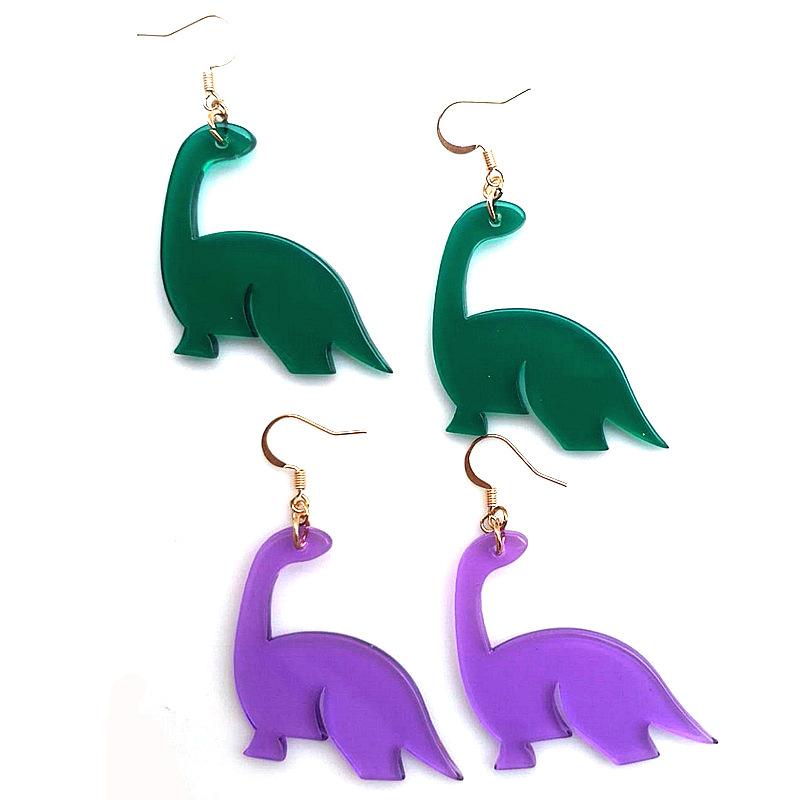 Acrylic Small Dinosaur Earrings